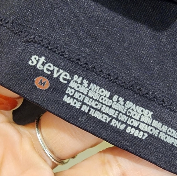 Steven Navy blue short Sleeves t-shirt Size M - Picture 6 of 11